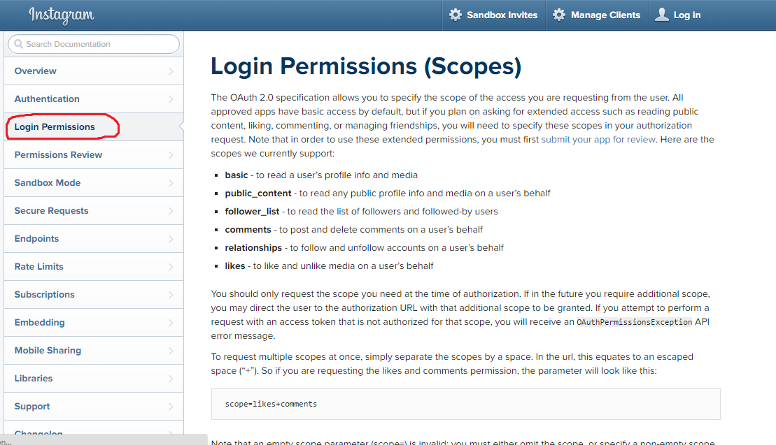 آموزش-API-های-اینستاگرام-مجوزهای-دسترسی