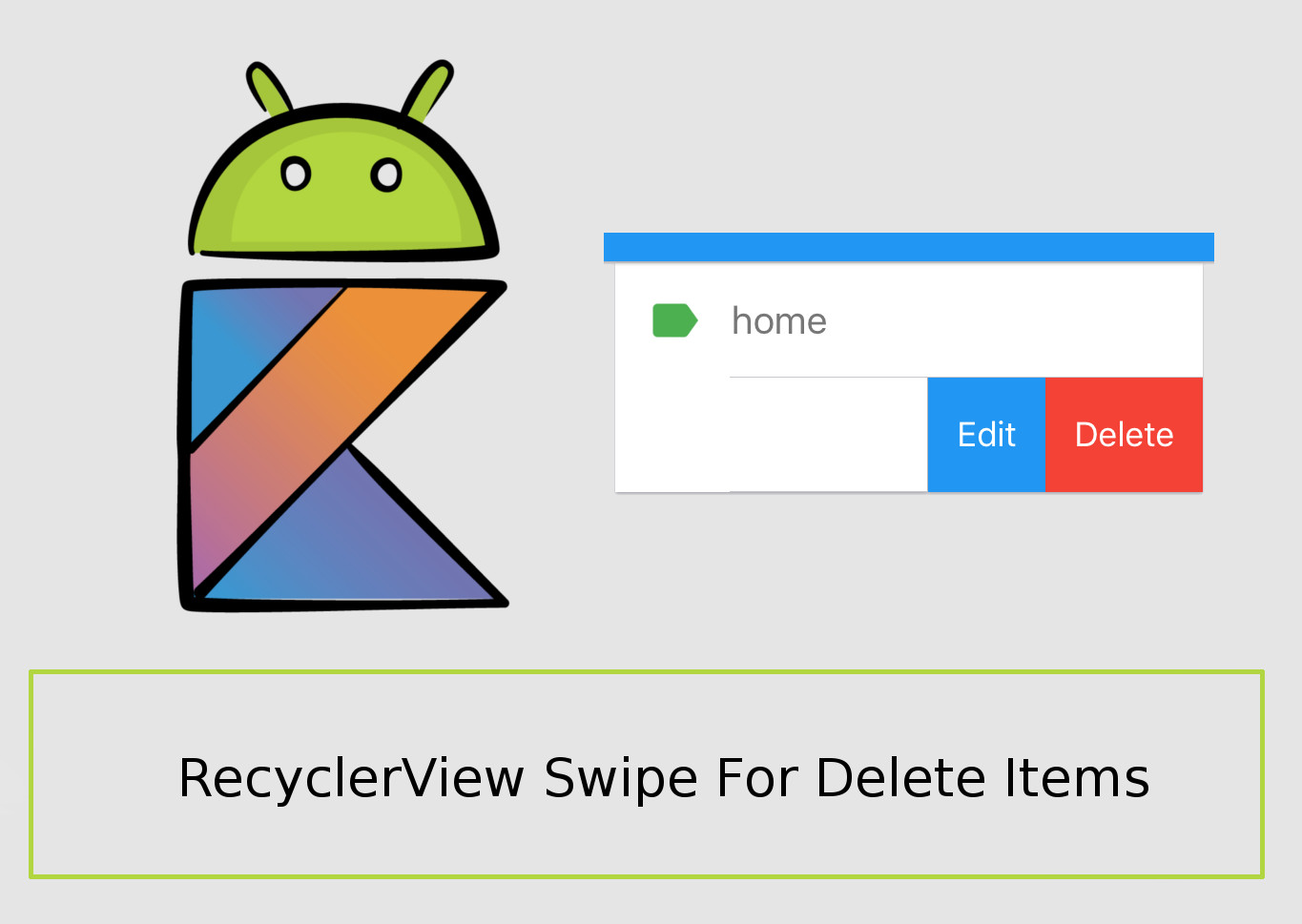 ساخت عملیات swipe حذف آیتم های recyclerview مثل اپ GMAIL