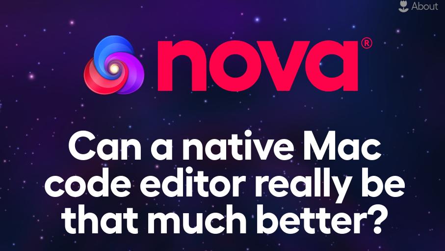 محیط برنامه نویسی Nova