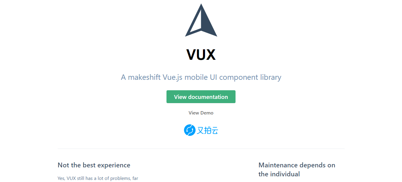 کتابخانه های vue - کتابخانه ی Vux
