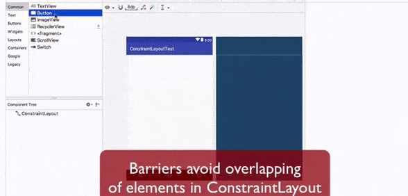 آموزش Barrier در Constraint Layout در طراحی اپلیکیشن های اندرویدی