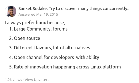 نظر کاربران برنامه نویس درباره ی لینوکس